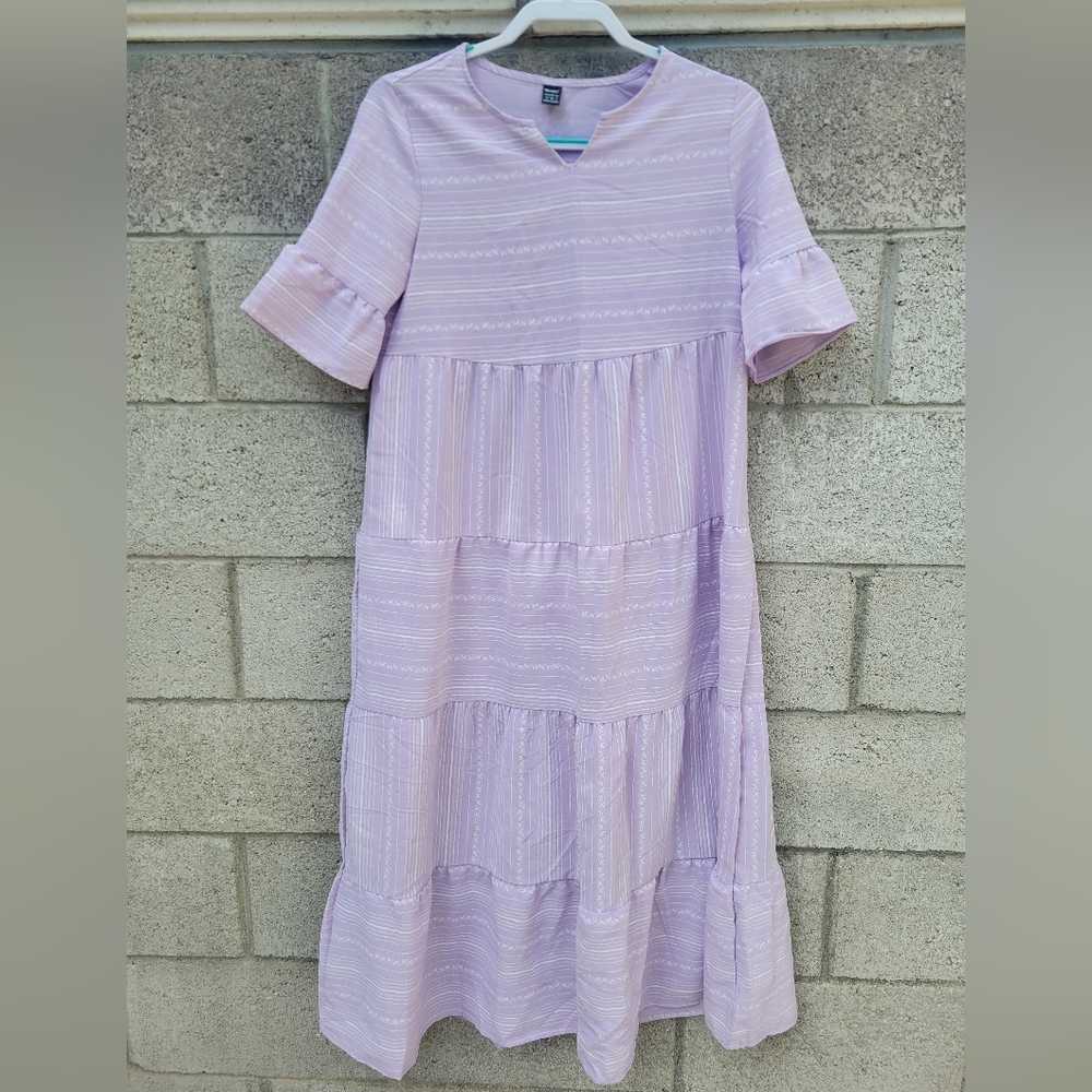 Moosta Ruffle Lilac Dress